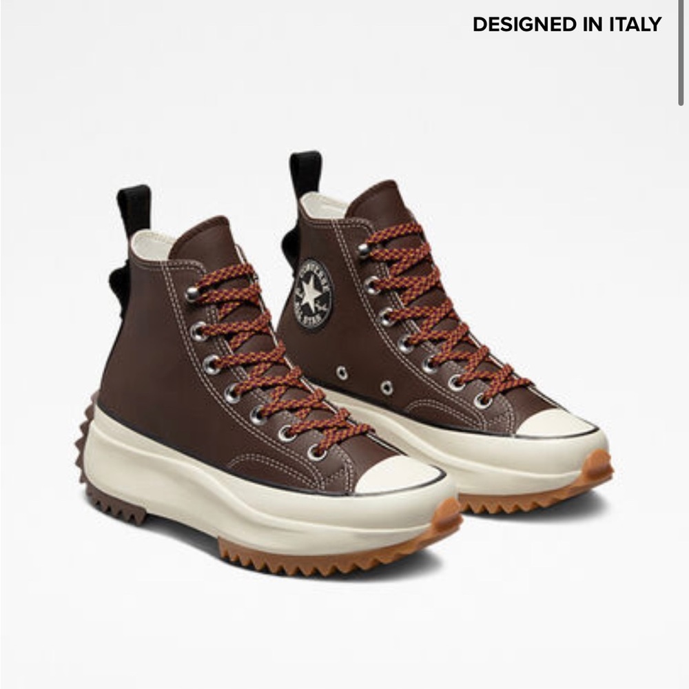 Converse Run Star Hike Platform in Leather